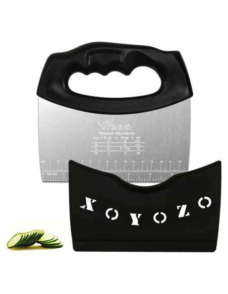 Cortador de masa XoYoZo 17 cm acero inoxidable con tapa