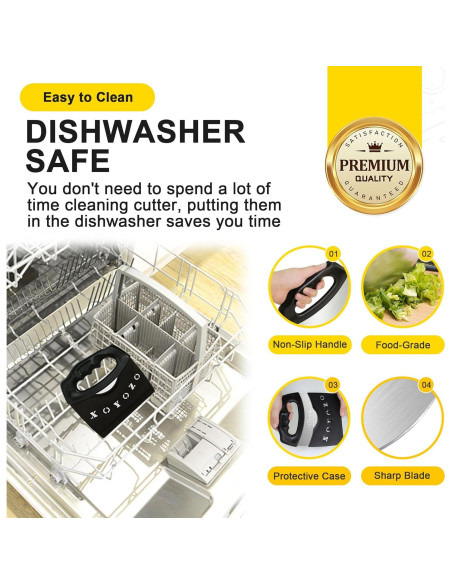 Cortador de masa XoYoZo 17 cm acero inoxidable con tapa