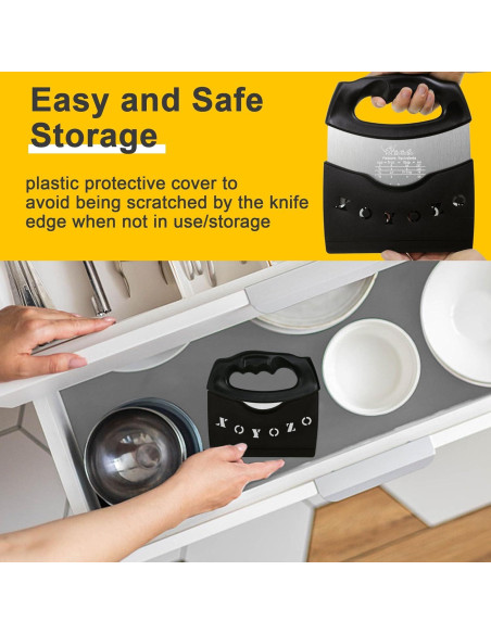 Cortador de masa XoYoZo 17 cm acero inoxidable con tapa