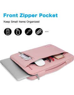 Funda Protectora MOSISO 360 Rosa para Laptop 15-16" 2