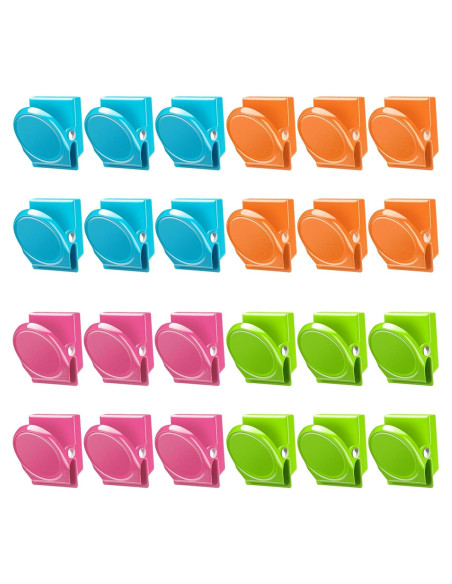 Clips Magnéticos VICNOVA 24 Piezas Multicolor Alta Resistencia