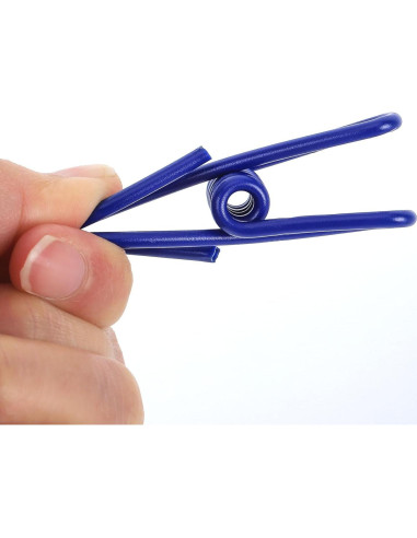 30 Clips de Metal Coloreados Tecbeauty para Ropa y Bolsas