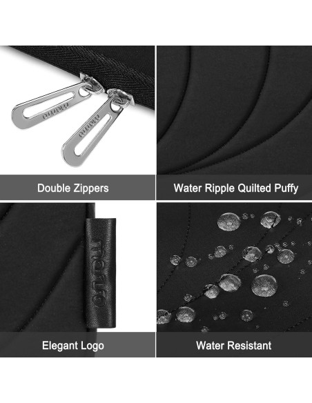 Funda Protectora 360 Mosiso para Laptop 13-14" Negra
