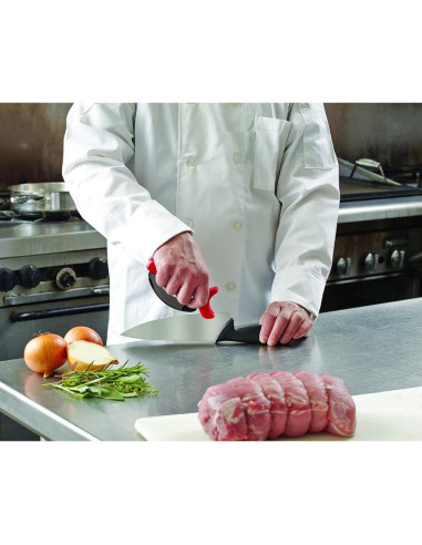 Afilador de cuchillos Chef Master 2 piezas carburo rojo