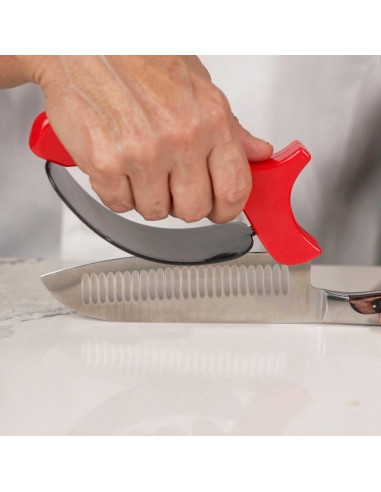 Afilador de cuchillos Chef Master 2 piezas carburo rojo
