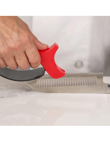 Afilador de cuchillos Chef Master 2 piezas carburo rojo