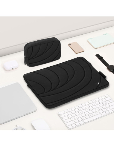 Funda Protectora 360 Mosiso para Laptop 13-14" Negra