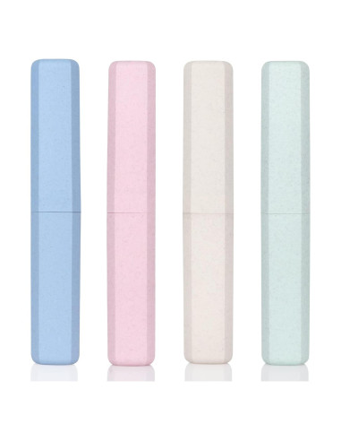 Estuche de Cepillo de Dientes Hooqict 4 Piezas Viaje