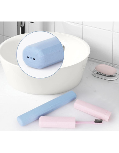 Estuche de Cepillo de Dientes Hooqict 4 Piezas Viaje