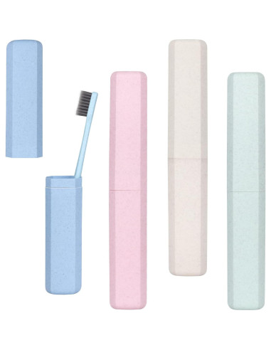 Estuche de Cepillo de Dientes Hooqict 4 Piezas Viaje