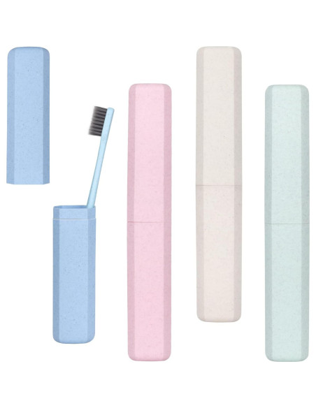 Estuche de Cepillo de Dientes Hooqict 4 Piezas Viaje