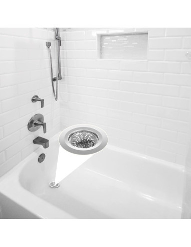 Filtro de Drenaje Ohtomber 2PCS Acero Inoxidable 7.07 cm