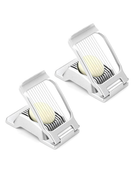 Cortador de Huevos y Frutas KABUDA - 2 Paquetes, Acero Inoxidable