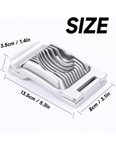 Cortador de Huevos y Frutas KABUDA - 2 Paquetes, Acero Inoxidable 2