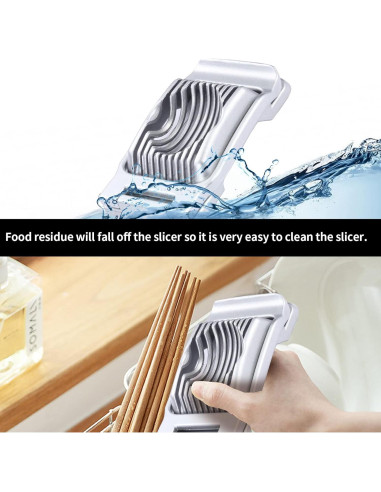 Cortador de Huevos y Frutas KABUDA - 2 Paquetes, Acero Inoxidable