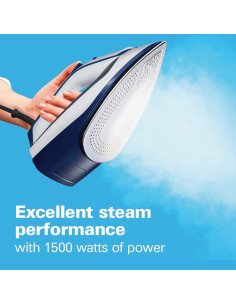 Plancha a Vapor Hamilton Beach 1500W Suela Acero Inoxidable 2