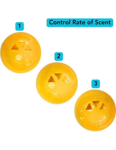 Paquete de 12 Esferas Desodorantes Iconikal Amarillo 2,54 cm