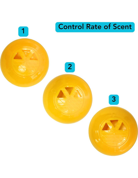 Paquete de 12 Esferas Desodorantes Iconikal Amarillo 2,54 cm