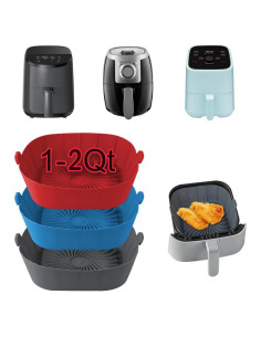 Forros de Silicona Reutilizables SIUDANGKA para Freidoras 1-2 Qt