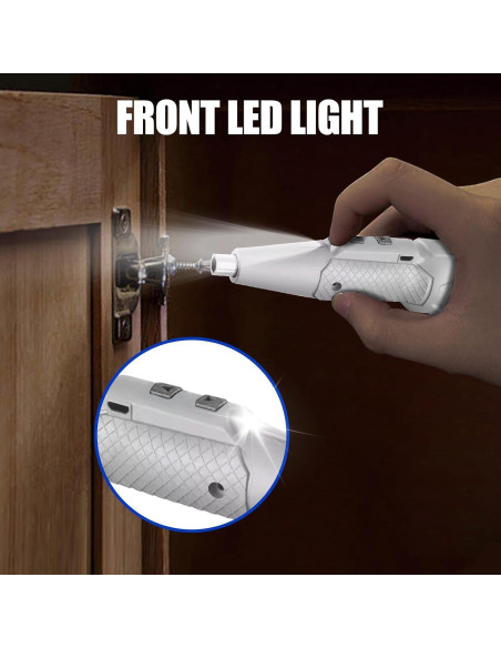 Destornillador eléctrico inalámbrico XLX 3.7V recargable con LED