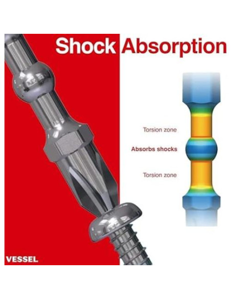 Destornillador eléctrico VESSEL e-ASSIST 25 piezas 3.6V