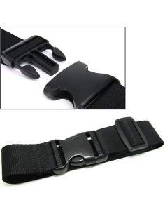 Correas de Equipaje BlueCosto - 4 Unidades Ajustables Negras 2