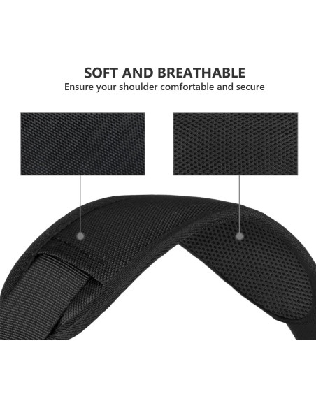 Correa de Hombro Ytonet Ajustable con Almohadilla Negra