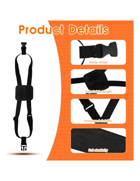 Correas de Equipaje Elásticas Taefuwr 2 Piezas Negras