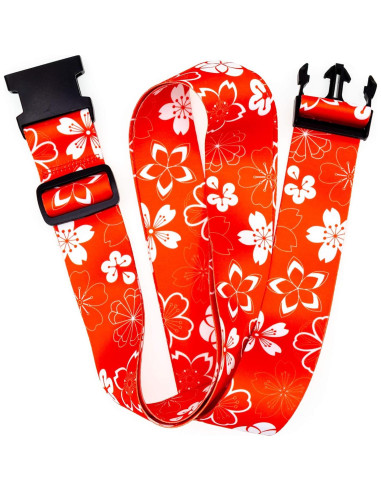 Correas de Equipaje Teeoff Ajustables 220 cm Naranja Sakura 2 Pcs