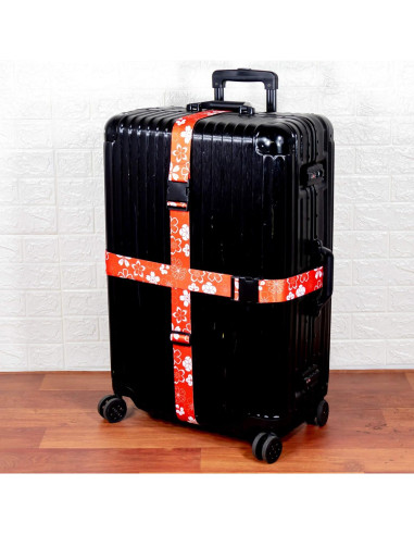 Correas de Equipaje Teeoff Ajustables 220 cm Naranja Sakura 2 Pcs