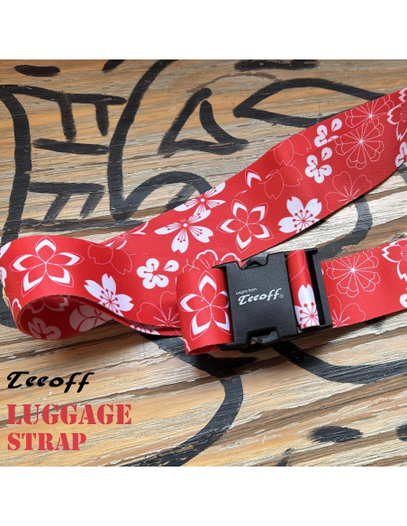 Correas de Equipaje Teeoff Ajustables 220 cm Naranja Sakura 2 Pcs