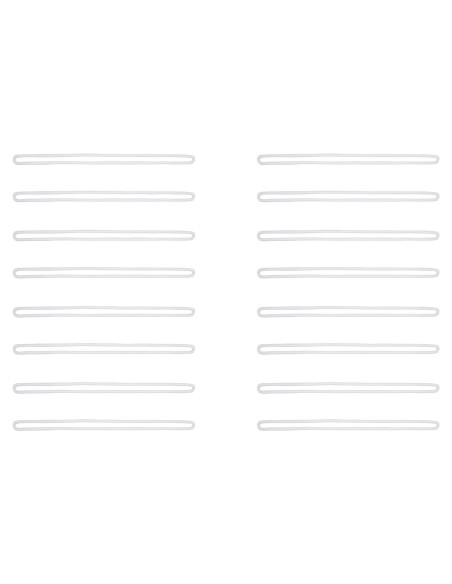 30 Lazos de Equipaje Transparentes Sowaka 15,24 cm Plástico