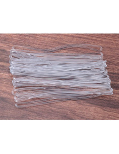 30 Lazos de Equipaje Transparentes Sowaka 15,24 cm Plástico 2