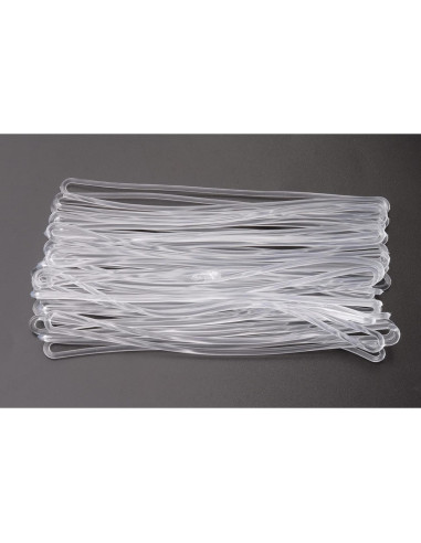 30 Lazos de Equipaje Transparentes Sowaka 15,24 cm Plástico