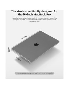 Funda Protectora tomtoc para MacBook Pro 16" Resistente al Agua 2