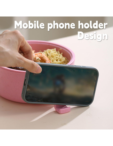 Tazón de Ramen IHVATO 820ml Microondas con Tapa y Mango