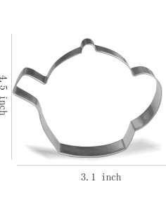 Cortador de Galletas Tetera Keewah 11,43 cm Acero Inoxidable 2