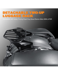 Soporte de Equipaje Desmontable Eumti para Harley Touring 2009-2025 2