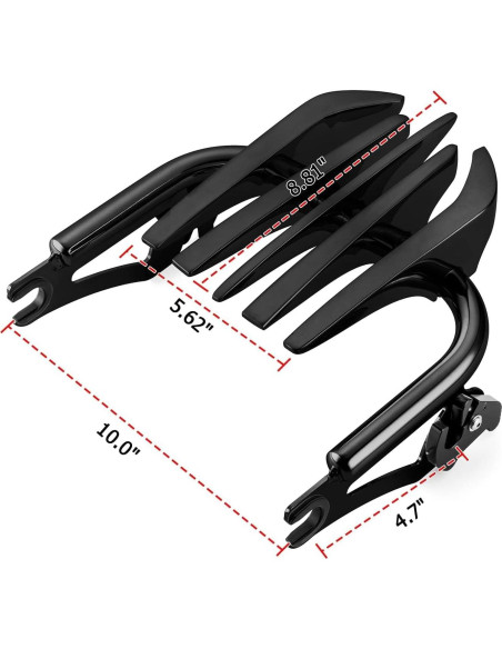 Soporte de Equipaje Mofun Negro para Harley 2009-2024