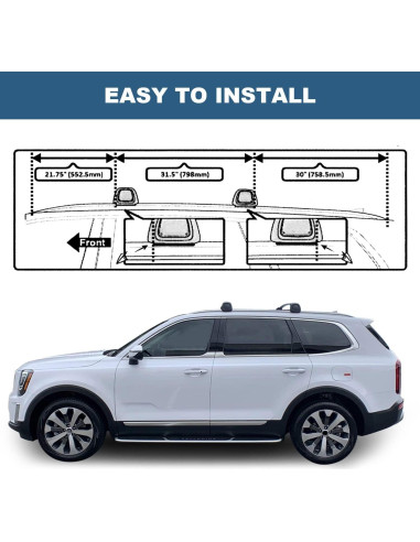 Barras Transversales Snailfly para Kia Telluride 2019-2025