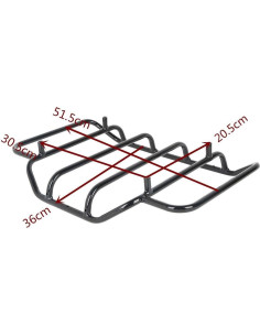 Soporte de Equipaje TCMT Negro para Harley Touring 1984-2025 2