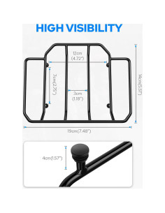 Soporte de Equipaje Benlari Negro para Harley Touring 1984-2024 2