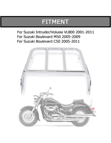 Soporte de Equipaje Trasero PSLER para Intruder y Boulevard