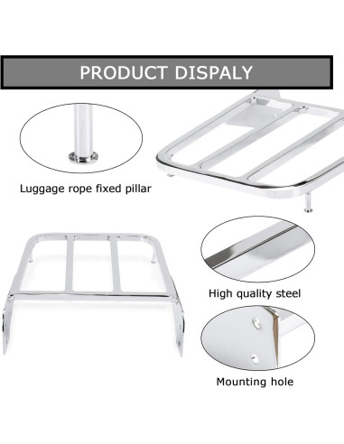 Soporte de Equipaje Trasero PSLER para Intruder y Boulevard