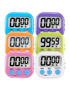 Paquete de 6 Temporizadores Digitales Magnéticos HADDOCK