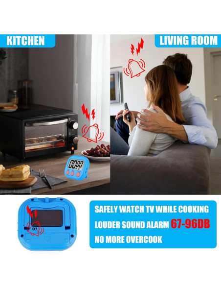 Paquete de 6 Temporizadores Digitales Magnéticos HADDOCK