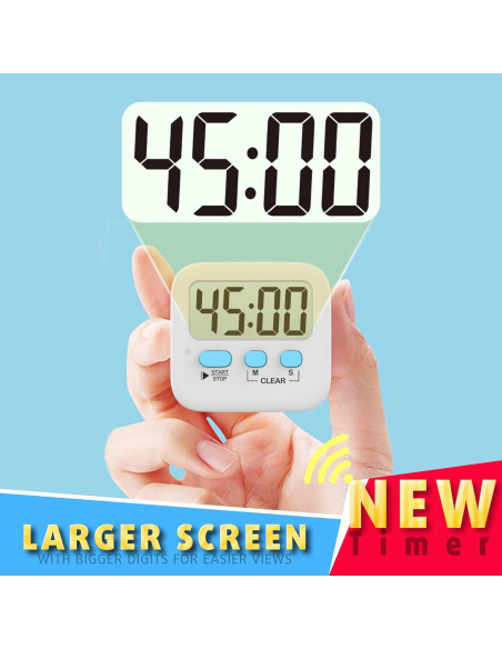 Temporizador Digital Antonki 2 Pack Magnético Cocina
