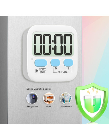 Temporizador Digital Antonki 2 Pack Magnético Cocina