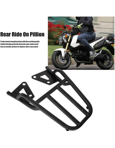 Soporte de Equipaje Trasero Motocicleta BONKZEBU Grom MSX125 Negro