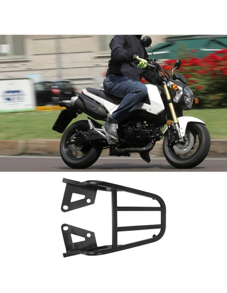 Soporte de Equipaje Trasero Motocicleta BONKZEBU Grom MSX125 Negro